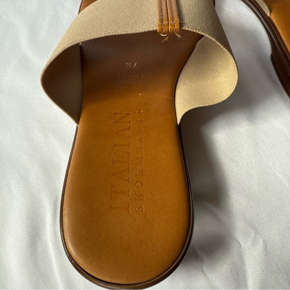 Italian Shoemaker Asher Thong Women's Sandals 7.5 made in Italy faux leather - Picture 3 of 8